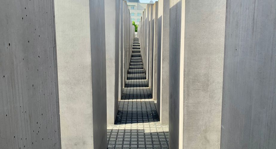 Het Holocaustmonument in Berlijn Het Holocaustmonument in Berlijn